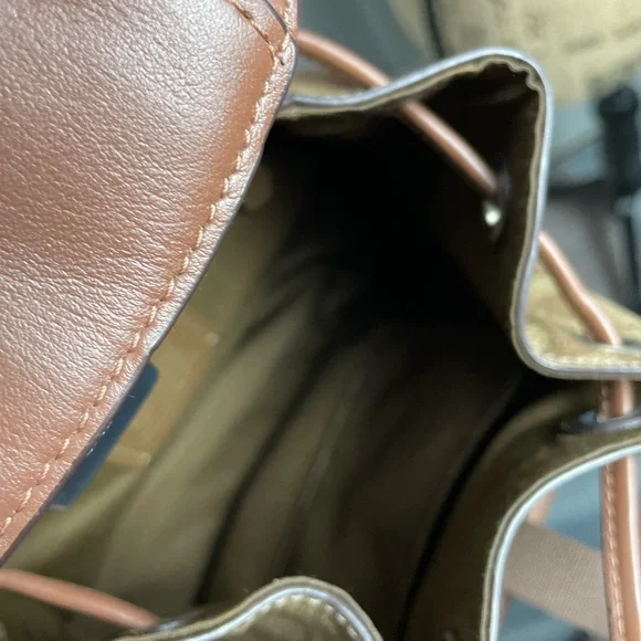 Coach Pace Brown and Tan Women's Backpack - Picture 5 of 10